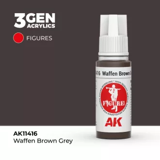 AK Interactive - Waffen Brown Grey festék