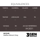 AK Interactive - Waffen Brown Grey festék