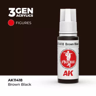   AK Interactive - Brown Black festék (3rd Generation) festék