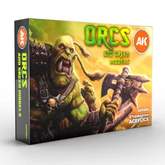 AK Interactive - ORCS AND GREEN CREATURES festék