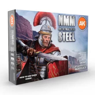 AK Interactive - NON METALLIC METAL: STEEL festék
