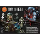 AK Interactive - NON METALLIC METAL: STEEL festék