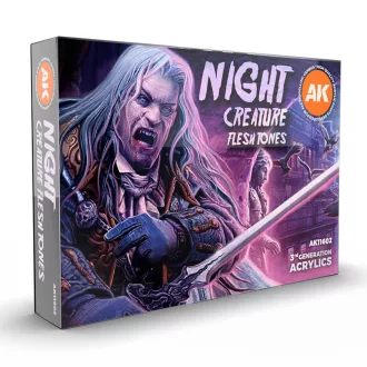 AK Interactive - NIGHT CREATURES FLESH TONES festék