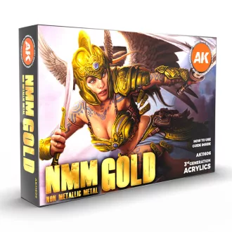 AK Interactive - NON METALLIC METAL: GOLD festék