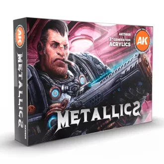 AK Interactive - METALLICS SET festékkészlet