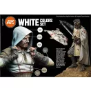 AK Interactive - WHITE COLORS SET festékkészlet