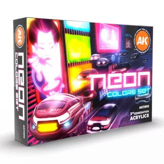AK Interactive - NEON COLORS SET festékkészlet