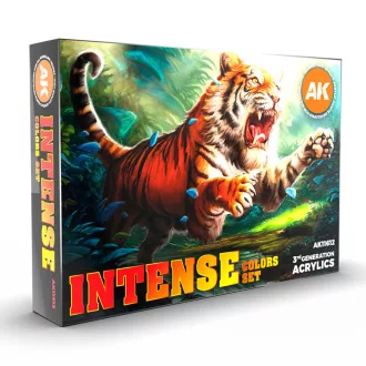 AK Interactive - INTENSE COLORS SET festékkészlet