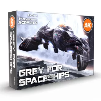 AK Interactive - GREY FOR SPACESHIPS SET festékkészlet