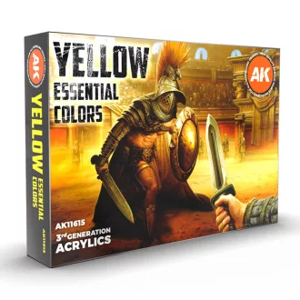   AK Interactive - YELLOW ESSENTIAL COLORS 3GEN SET festékkészlet