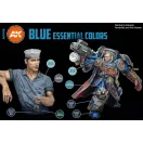AK Interactive - BLUE ESSENTIAL COLORS 3GEN SET festékkészlet