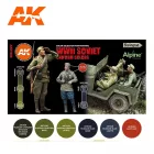 AK 3rd Soviet Wwii Uniform Colors SET