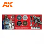 AK 3rd Wwi French Uniforms SET