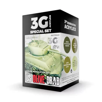 AK Interactive - MODULATION US OLIVE DRAB 3G festék