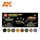 AK 3rd Us.Army & Usmc Camouflage Colors SET