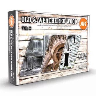 AK Interactive - OLD & WEATHERED WOOD VOL2 festék