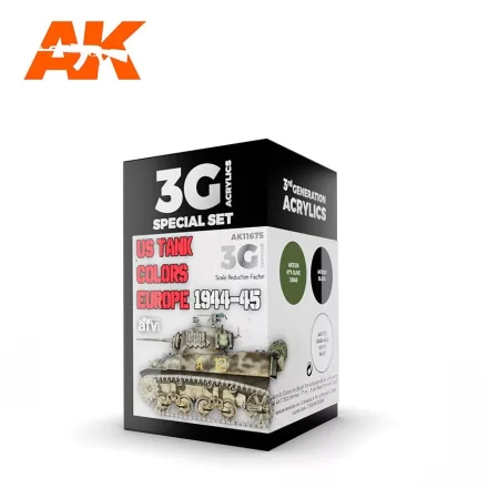 AK 3rd Us Tank Colors Europe 1944-45 SET