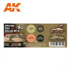 AK 3rd British Army Colors Africa, Late 1942-43 SET