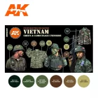 AK 3rd Vietnam Green And Camouflage Colors SET