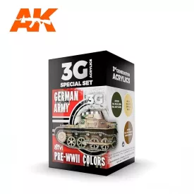 AK 3rd German Army Pre-Wwii Colors SET