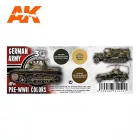 AK 3rd German Army Pre-Wwii Colors SET