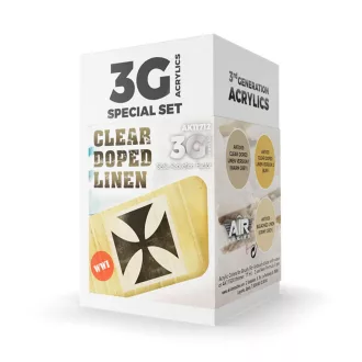 AK Interactive - Clear Doped Linen SET 3G festékkészlet