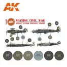 AK Interactive - Spanish Civil War. Legion Condor Aircraft  SET 3G