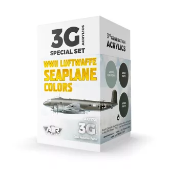  AK Interactive - WWII Luftwaffe Seaplane Colors SET 3G festékkészlet