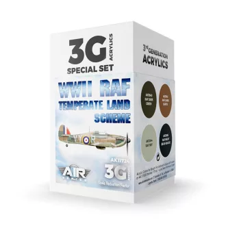   AK Interactive - WWII RAF Temperate Land Scheme SET 3G festékkészlet
