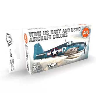   AK Interactive - WWII US Navy & USMC Aircraft Colors SET 3G festékkészlet