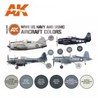 AK Interactive - WWII US Navy & USMC Aircraft Colors SET 3G