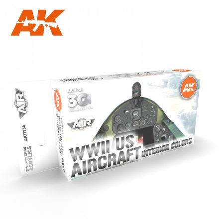 AK Interactive - WWII US Aircraft Interior Colors SET 3G
