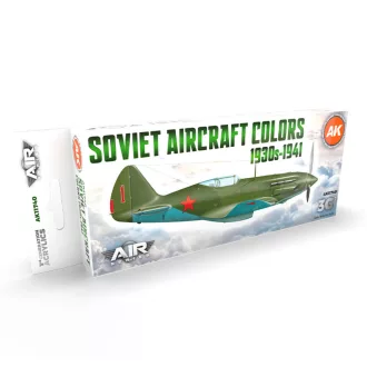   AK Interactive - Soviet Aircraft Colors 1930s-1941 SET 3G festékkészlet