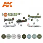 AK Interactive - Soviet Aircraft Colors 1930s-1941 SET 3G