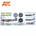 AK Interactive - Soviet Fighter Colors 1943-1945 SET 3G