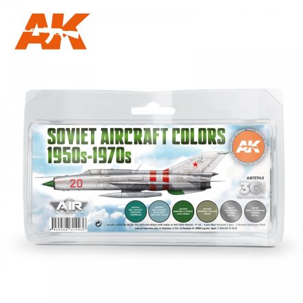 AK Interactive - Soviet Aircraft Colors 1950s-1970s SET 3G