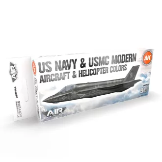   AK Interactive - US Navy & USMC Modern Aircraft & Helicopter SET 3G festékkészlet