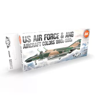   AK Interactive - US Air Force & ANG Aircraft 1960s-1980s SET 3G festékkészlet