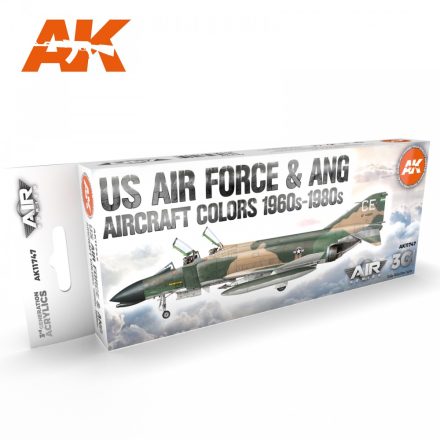 AK Interactive - US Air Force & ANG Aircraft 1960s-1980s SET 3G