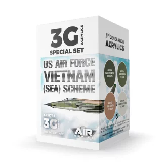   AK Interactive - US Air Force South East Asia (SEA) Scheme SET 3G festékkészlet