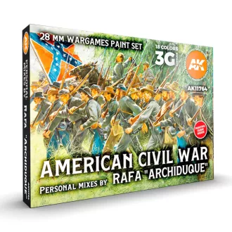   AK Interactive - AMERICAN CIVIL WAR - SIGNATURE SET BY RAFA ARCHIDUQUE festékkészlet
