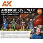 AK Interactive - SIGNATURE SET – RAFA “ARCHIDUQUE” – SPECIAL 28MM AMERICAN CIVIL WAR PAINT SET 3G