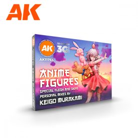   AK Interactive - SIGNATURE SET – KEIGO MURAKAMI PERSONAL MIXES – ANIME FIGURES PAINT SET