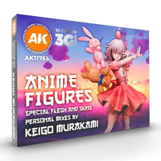   AK Interactive - ANIME FIGURES - SPECIAL FLESH AND SKINS - SIGNATURE SET BY KEIGO MURAKAMI festékkészlet