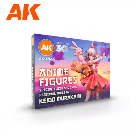 AK Interactive - SIGNATURE SET – KEIGO MURAKAMI PERSONAL MIXES – ANIME FIGURES PAINT SET
