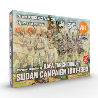   AK Interactive - SUDAN CAMPAIGN 1881-1899 - SIGNATURE SET BY RAFA ARCHIDUQUE festékkészlet