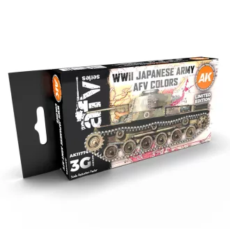   AK Interactive - WWII Japanese Army AFV Colors SET 3G festékkészlet