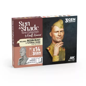   AK Interactive - SUN & SHADE TONE COLLECTION BY KIRILL KANAEV festék