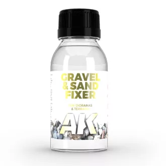 AK Interactive - GRAVEL & SAND FIXER dioráma terepanyag