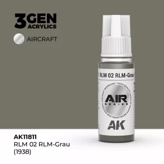 AK Interactive - RLM 02 RLM-Grau (1938) festék